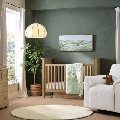 Vivienne Modern Scalloped Bubble Linen Pendant Light