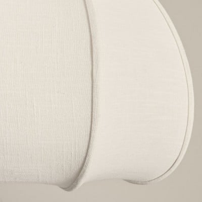 Vivienne Modern Scalloped Bubble Linen Pendant Light