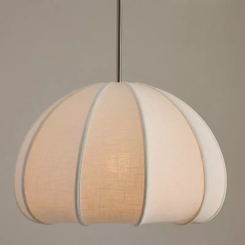 Vivienne Modern Scalloped Bubble Linen Pendant Light Vivienne Modern Scalloped Bubble Linen Pendant Light