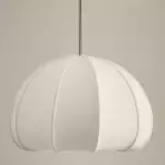 Vivienne Modern Scalloped Bubble Linen Pendant Light Vivienne Modern Scalloped Bubble Linen Pendant Light