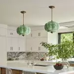 Elegant Eloise Scallop Milk Glass Semi-Flush Mount Ceiling Light - Vintage Brass Frame and Pumpkin Shape