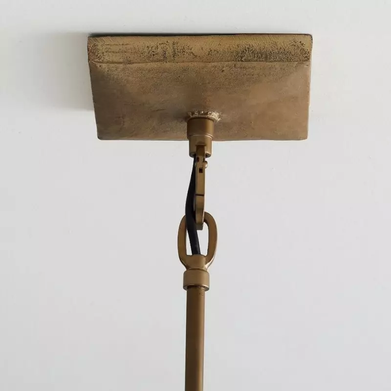 Burberry Industrial 4-Light Lantern Iron Pendant Light