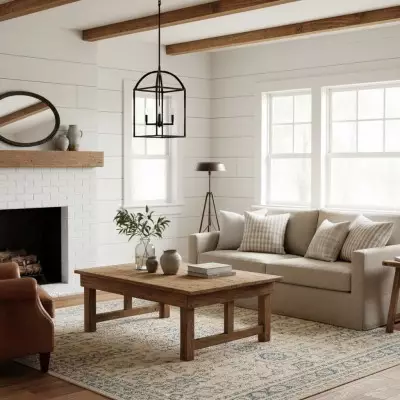 Burberry Industrial 4-Light Lantern Iron Pendant Light