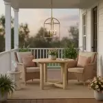 Burberry Industrial 4-Light Lantern Iron Pendant Light