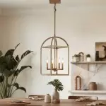 Burberry Industrial 4-Light Lantern Iron Pendant Light