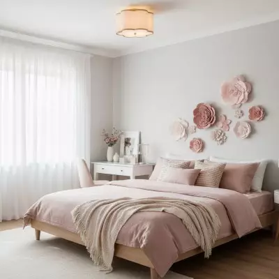 Thomas Minimalist Linen Flower Scallop Flush Mount Ceiling Light