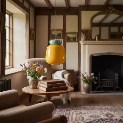 Smith Modern Nordic Bauhaus Macarons Bowl Shade Ceramic Pendant Light