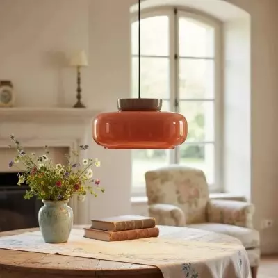 Smith Modern Nordic Bauhaus Macarons Bowl Shade Ceramic Pendant Light