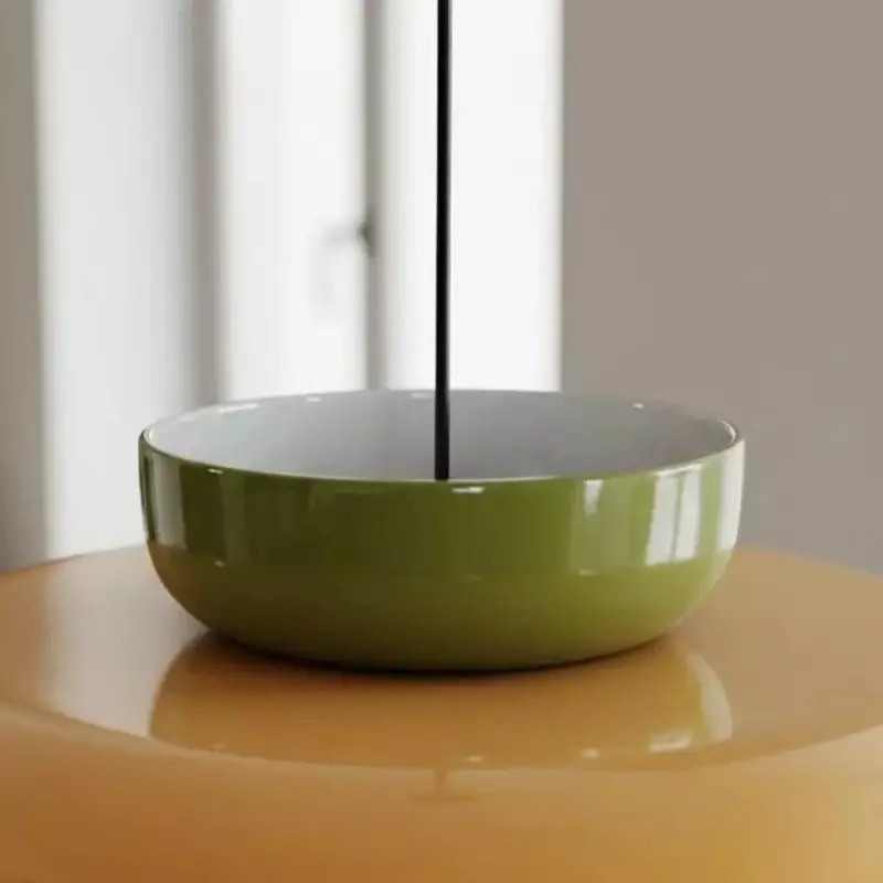 Smith Modern Nordic Bauhaus Macarons Bowl Shade Ceramic Pendant Light