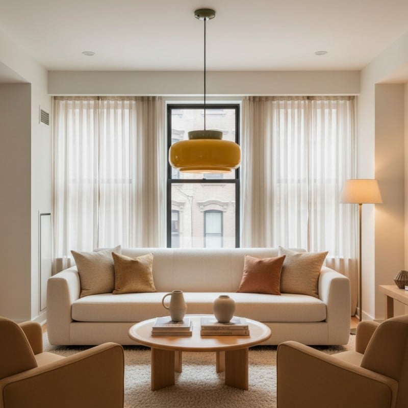 Smith Modern Nordic Bauhaus Macarons Bowl Shade Ceramic Pendant Light