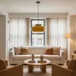 Smith Modern Nordic Bauhaus Macarons Bowl Shade Ceramic Pendant Light