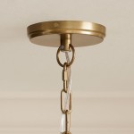 Molly French Vintage 4-Light Scalloped Lantern Chandelier