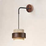 Timothy Wabi Sabi Natural Cylindrical Travertine Wall light