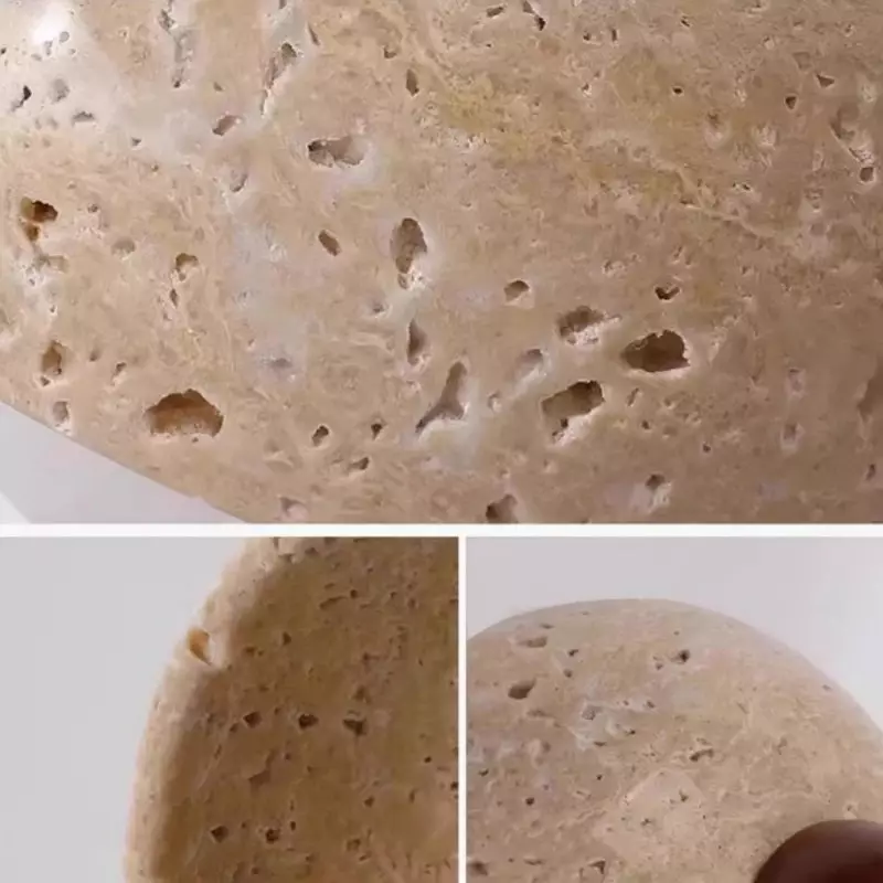 Timothy Wabi Sabi Natural Cylindrical Travertine Wall light