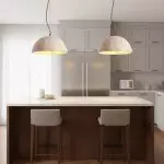 Quant Minimalist Natural Dome Yellow Travertine Pendant Light
