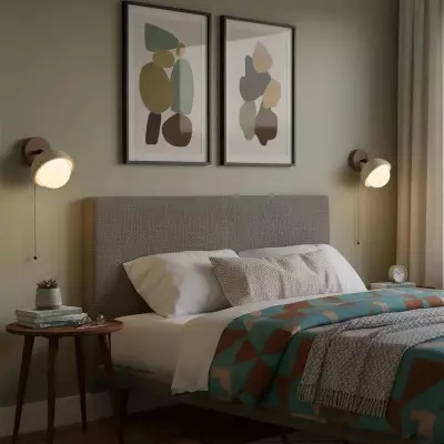 Hamnett Minimalist Natural Globe Travertine Wall Lamp