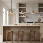 Jones Wabi Sabi Natural Sculpted Travertine Pendant Lamp