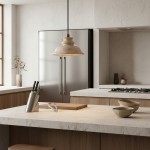 Jones Wabi Sabi Natural Sculpted Travertine Pendant Lamp