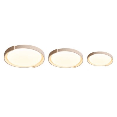 Jonathan Minimalist Round Travertine Stone Flush Mount Ceiling Light