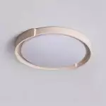 Jonathan Minimalist Round Travertine Stone Flush Mount Ceiling Light