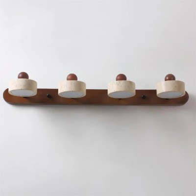 Macdonald Wabi Sabi Natural Travertine Adjustable Heads Wall Lamp