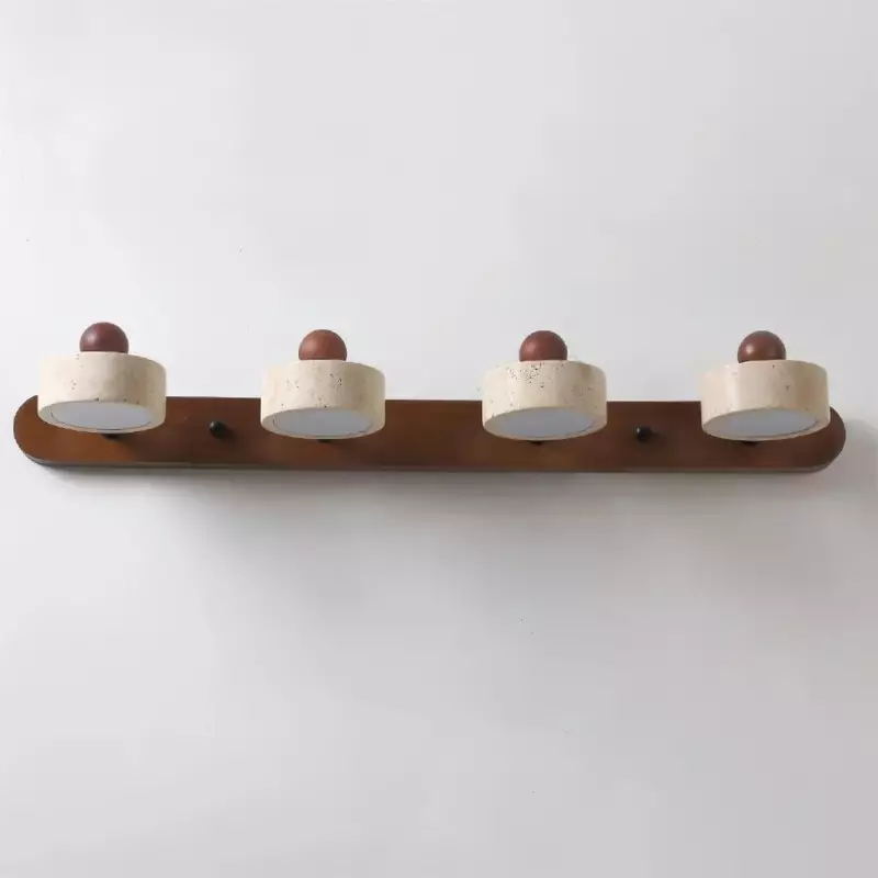 Macdonald Wabi Sabi Natural Travertine Adjustable Heads Wall Lamp