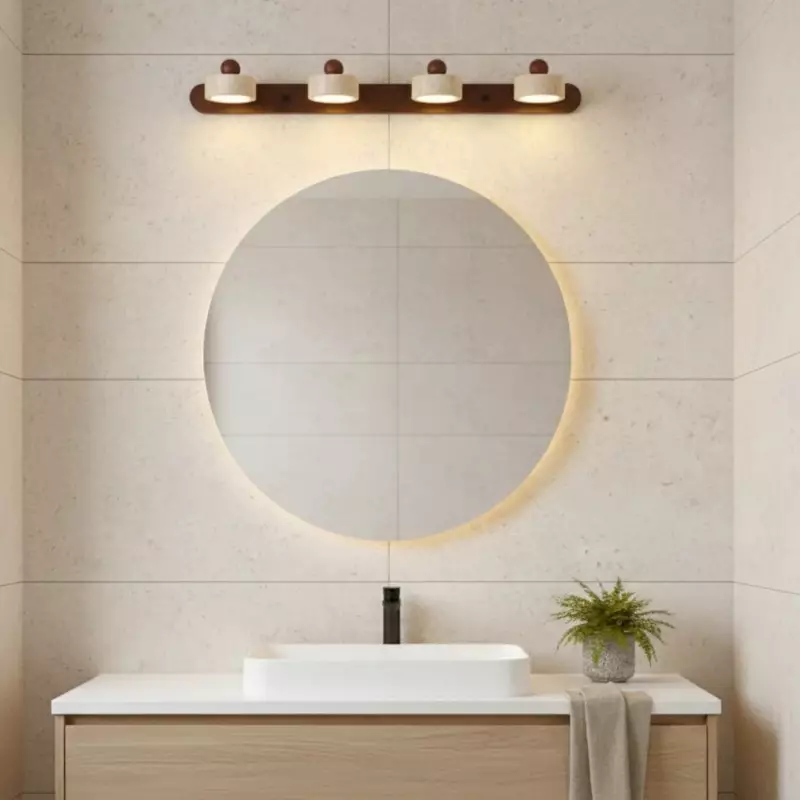 Macdonald Wabi Sabi Natural Travertine Adjustable Heads Wall Lamp