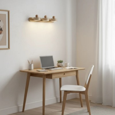 Macdonald Wabi Sabi Natural Travertine Adjustable Heads Wall Lamp