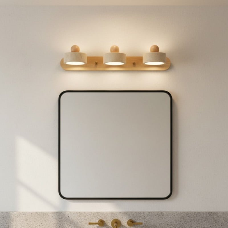 Macdonald Wabi Sabi Natural Travertine Adjustable Heads Wall Lamp