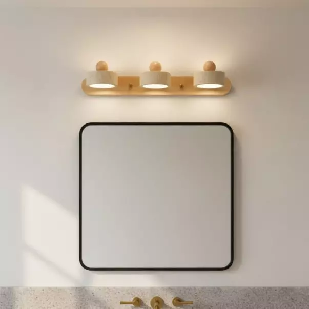 Macdonald Wabi Sabi Natural Travertine Adjustable Heads Wall Lamp