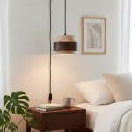 Timothy Wabi Sabi Natural Cylindrical Travertine Plug In Pendant Light