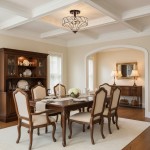 Kim Rustic Bronze 4-Light Crystal Semi-Flush Mount Ceiling Light