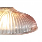 Anderson Modern Colorful Dome Ribbed Glass Pendant Light