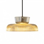 Chalayan Modern  Double-layered Striped Glass Pendant Light
