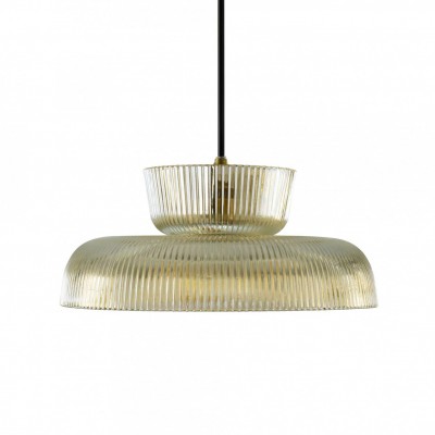 Chalayan Modern  Double-layered Striped Glass Pendant Light