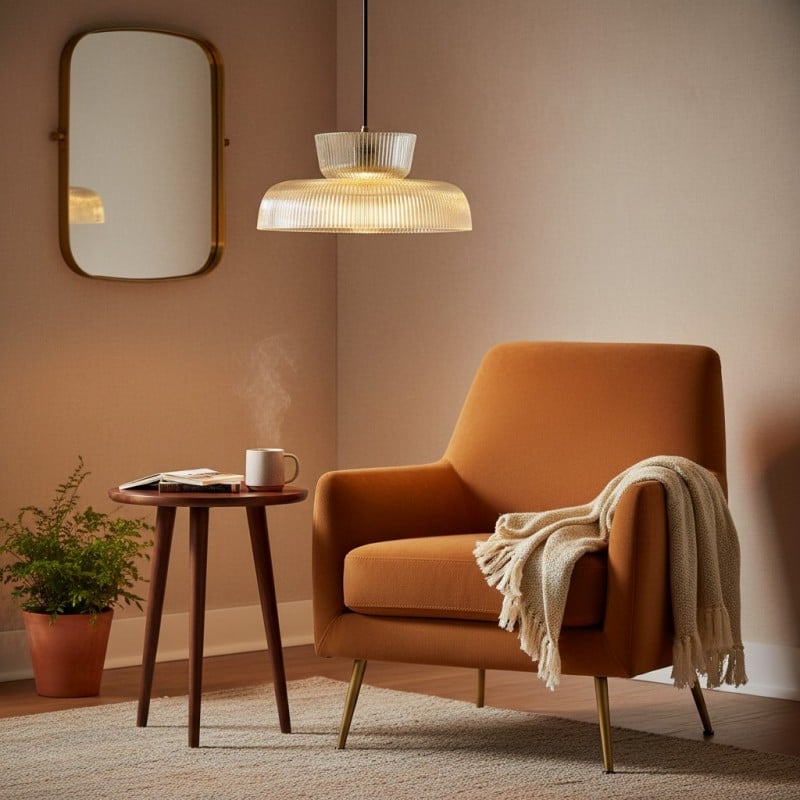 Chalayan Modern  Double-layered Striped Glass Pendant Light