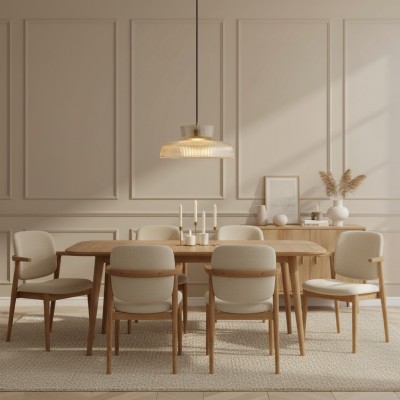 Chalayan Modern  Double-layered Striped Glass Pendant Light