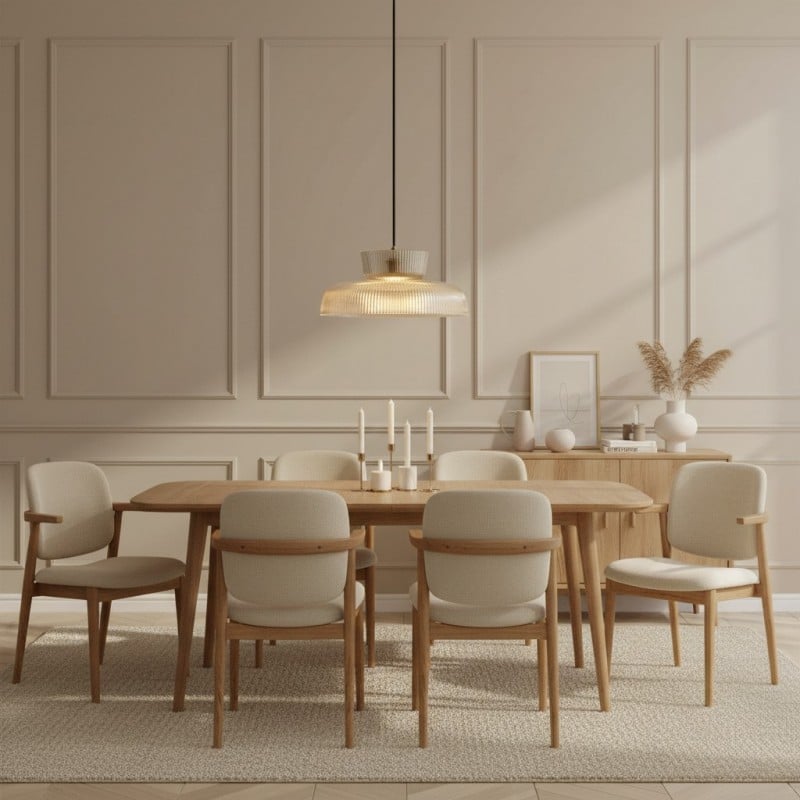 Chalayan Modern  Double-layered Striped Glass Pendant Light