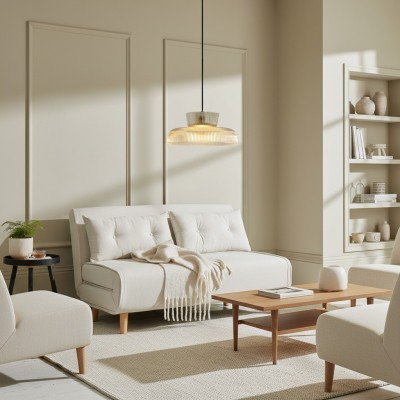 Chalayan Modern  Double-layered Striped Glass Pendant Light