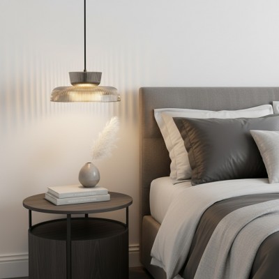 Chalayan Modern  Double-layered Striped Glass Pendant Light