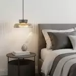 Chalayan Modern  Double-layered Striped Glass Pendant Light