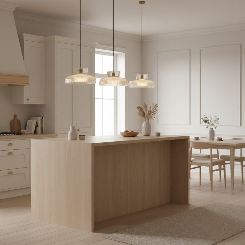 Chalayan Modern  Double-layered Striped Glass Pendant Light