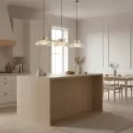 Chalayan Modern  Double-layered Striped Glass Pendant Light