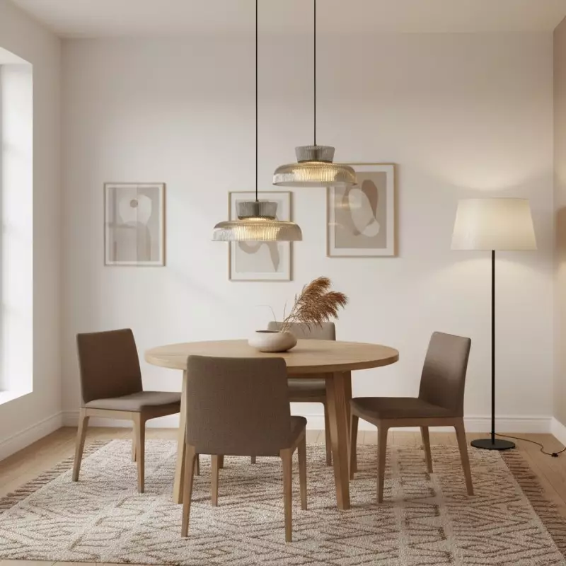 Chalayan Modern  Double-layered Striped Glass Pendant Light