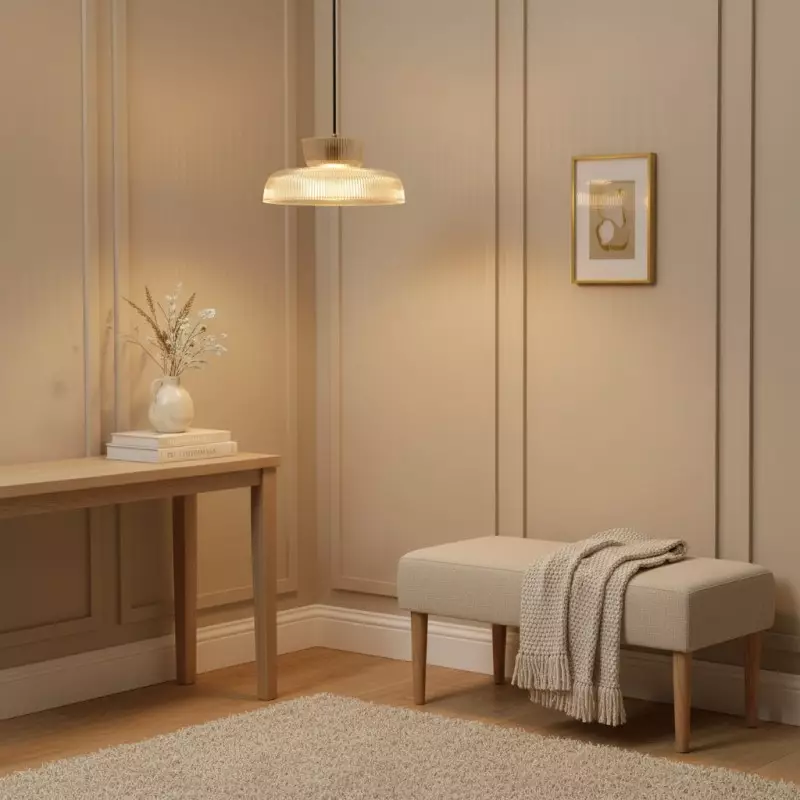 Chalayan Modern  Double-layered Striped Glass Pendant Light