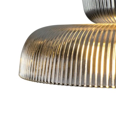 Chalayan Modern  Double-layered Striped Glass Pendant Light