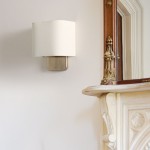 Ondine Modern Linen Fabric Shade Wall Sconce