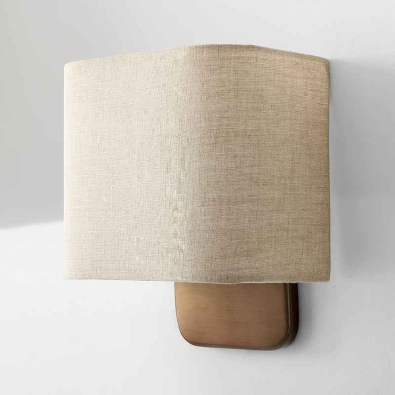 Ondine Modern Linen Fabric Shade Wall Sconce
