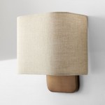 Zylar Modern Metal Fabric Shade Wall Sconce