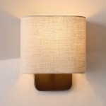 Ondine Modern Linen Fabric Shade Wall Sconce